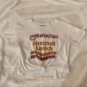 American Eagle Ramen Crop Tee